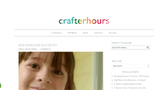 Desktop Screenshot of crafterhoursblog.com