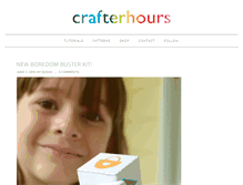 Tablet Screenshot of crafterhoursblog.com